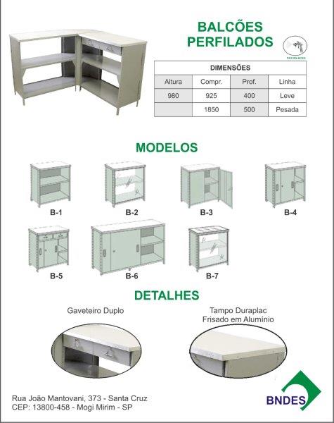 Balcões Perfilados