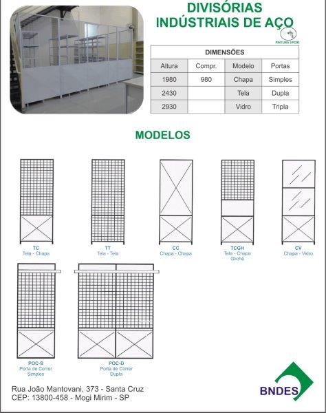 Divisórias industriais de Aço