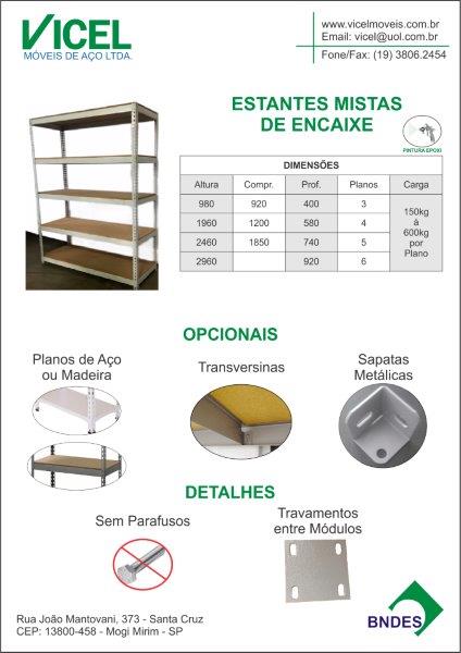 Estantes Mistas de Encaixe